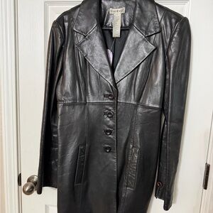 Bebe Sleek Black Leather Jacket